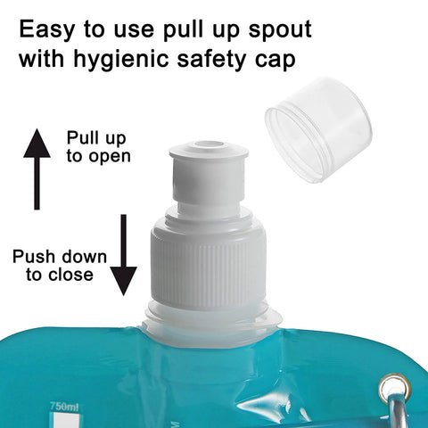 HydraMate foldable water bottle